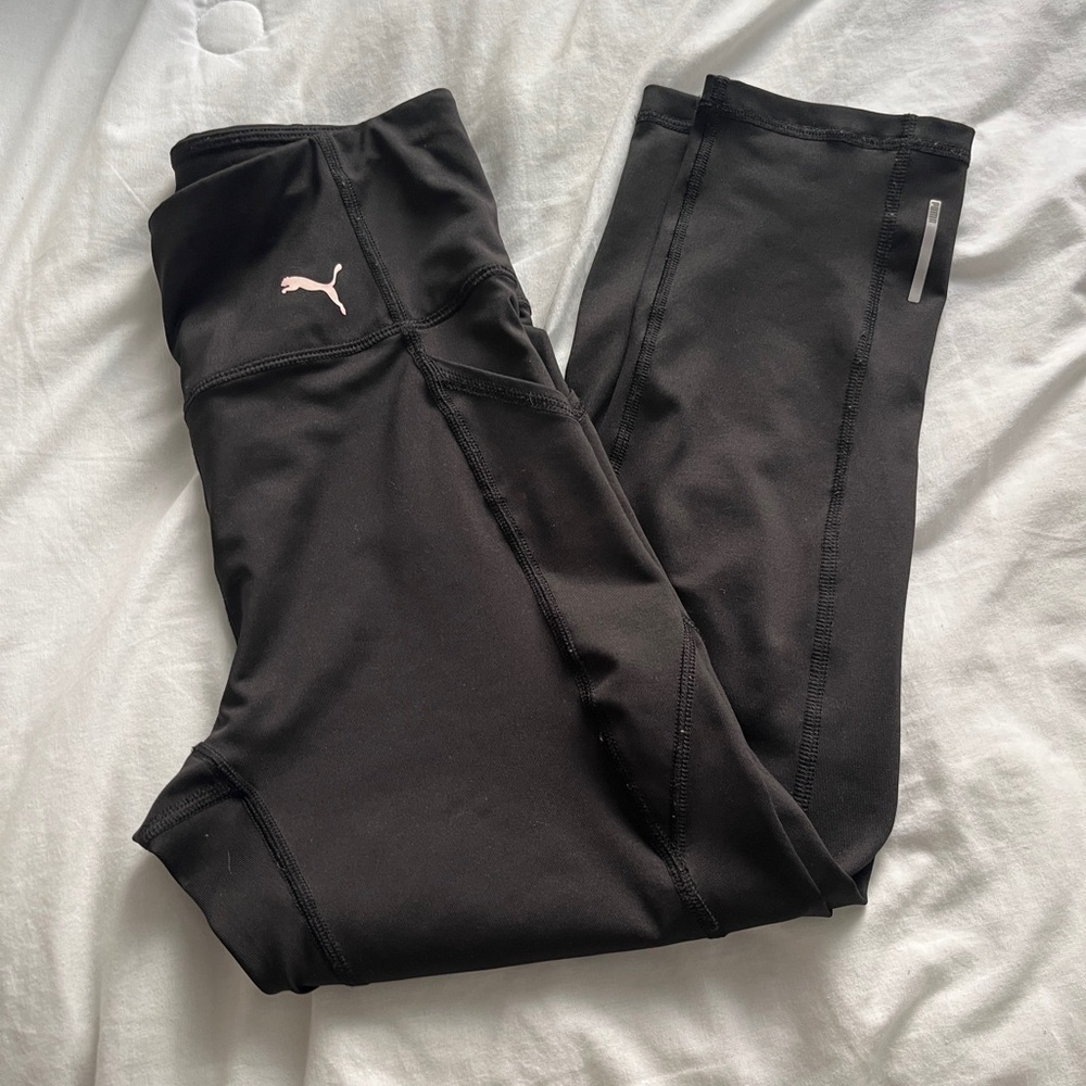 Puma Black Leggings Athletic Performance